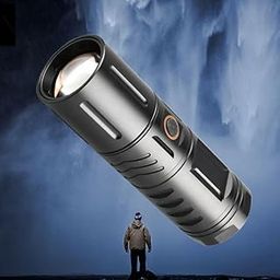 Zorzel USB Rechargeable Flashlight 2000 Lumens, Super Bright LED Flashlight High Lumen, Powerful Flashlight with 5 Modes, Zoomable, Waterproof Brightest Flash Light for Emergency, Camping, Hiking-23