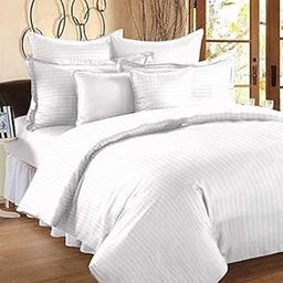 RRC Super Soft Brushed Microfiber Cotton Satin Striped Single Duvet Cover,Quilt Cover,60X90(Inches) Duvet Cover,228X152(CM) Comforter Cover with Zipper with Four Corner Ties-image-34