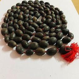 Aasanwala Original 108 Lotus Seeds Kamal Gatta Japa Mala for Laxmi Pooja and Wearing - Grey 85 cm Big Size-image-15