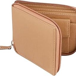 Weige Roundzip Wallet,Slim Wallet Leather Bifold Roundzip Wallets for Men As Nice Gifts for Birthday, Anniversary and Graduation, Weige, Bifold Roundzip Weige, (3 Card Slot)-16