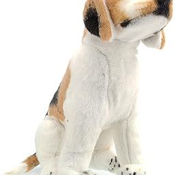 Tickles Beagle Sitting Dog Soft Plush Animal Stuffed for Kids Boys & Girls Birthday Gifts (Color: White Size: 30 cm)-picture-32