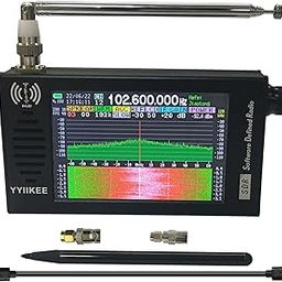 Portable SDR DSP Radio Receiver – 4.3” Touchscreen, 100KHz-149MHz, Full Band Shortwave, FM MW SSB CW HAM, 192kHz Spectrum, Waterfall Display, CNC Aluminum Alloy Case, Rechargeable Battery-picture-32