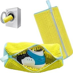 ISNLISH Laundry bag for shoes,Best shoe was Premium Shoe Washing Bag for Machine Use Heavy-Duty Mesh Construction: Durable double-layered polyester for long-term use and deep cleaning.-image-7