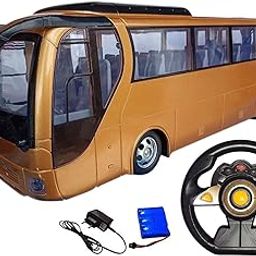 Magicwand® R/C ABS Plastic Rechargeable Deluxe Bus with Gravity Controlled Steering and Working Head-Lights【Pack of 1】【Colors as Per Stock】-2