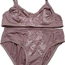 Bra Cathect Full Floral Net Bra Panty Set/Lingerie Set Full Coverage/Wirefree/Without Padded-image-49