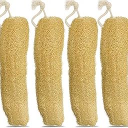 Indigenous Living Natural Loofah for Bathing Exfoliating Scrubbers | Organic Bath Sponge for Spa Shower | Face, Back and Body Scrubber | Eco-Friendly (4 Extra Large Reusable Body Scrubbers)-image-89