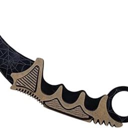 PSYCHE Laser Cut Engraved Karambit Toy Knife (Training Knife) - Made by 3mm Black Acrylic Material for Martial Arts Practice or Hobby Collection-picture-29