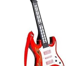 AK'S Venture Rock Band Musical Instrument for Kids with Lights & Sounds | Electric Play Guitar with Strap for Boys & Girls Age 3+ | Battery Operated Music Gift for Children-image-86