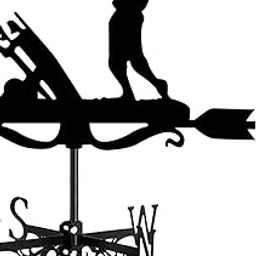 Metal Wind Vane Wind Direction Indicator Gazebo Golfing Garden Weathervane-image-50