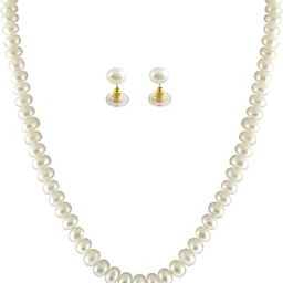 Single Line White Pearl Set for Women-27