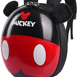 Children's School Bag PVC Backpack Kids Cartoon Animal Multi-Purpose Bag for 2-4 Years Kids Preschool Backpacks (Mickey Black)-25