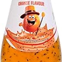 FIESTA Basil Seed Drink With Orange Flavour | Flavor Drink with Basil Seed, Ready to Serve | Full of Fruit Fibres, Energy Booster Drink - 290 Ml_Pack of 1-14