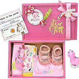 Little Surprise Box Pink Blush New Born Baby Gift Hamper Set Pink (6-12 Months)-image-95