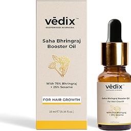 Vedix Customised Ayurvedic Hair Oil | Saha Bhringraj Booster Oil | For Hair Growth And Thick Hair | With Bhringraj And Sesame - 10ml-image-17