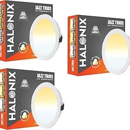 Halonix 6W Jazz Multi-Color 3 in 1 Ceiling Light | Cutout- 3 inch| Recessed Ceiling Light | Led Recessed Downlighter | Color-White,Off White,Yellow| Pack 3-image-85