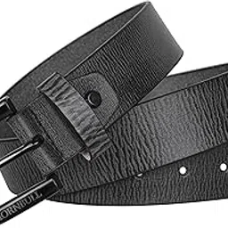 hornbull Petersen Black Leather Belt For Men | Casual Mens Leather Belt-picture-9