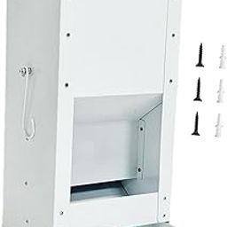 BNF® Hanging Chicken Feeder Iron Wall Mount Small Animal Feeder for Duck Cat Coop|Pet Supplies | Small Animal Supplies | Feeding & Watering|1 Rabbits Feeder3 Screw3 Expansion Screw-image-34