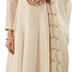 Women's Silk Embroidered Anarkali Kurta Pant Dupatta Set (443-TM)-picture-27