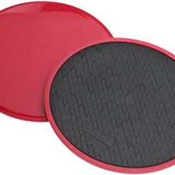 ATORSE 1Pair Fitness Gliding Discs Core Sliders for Home Gym Rhomb Texture Red-picture-13