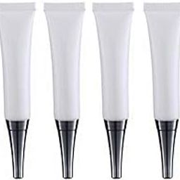 6PCS 15ML/0.5oz Empty White Plastic Soft Squeeze Tubes Cosmetic Eye Cream Tube Bottle with Silver Cap Makeup Sample Travel Packing Container Jars Dispenser for Eyecream Lip Balm Gloss DIY Beauty Tool-picture-10