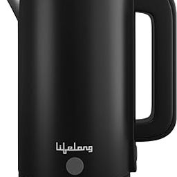 Lifelong Electric Kettle 1.5 litre | 1500W Stainless Steel Kettle with Double Wall & Cool Touch Body | Multipurpose Electric Kettle | 360° Swivel Base, Auto Shut Off & Overheat Protection (Black)-image-84