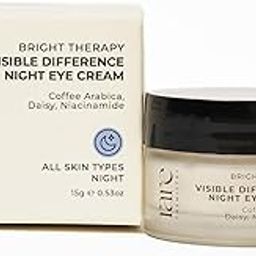Bright Therapy Visible Difference Night Eye Cream | Reduces Fine Lines Puffiness Dark Circles | Anti-Ageing Hydrating Dermatologically Tested | Coffee Daisy Niacinamide |15g-picture-41