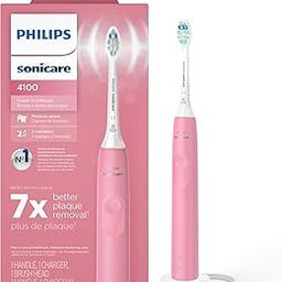 SONICARE Adult Philips 4100 Power Toothbrush, Rechargeable Electric Toothbrush With Pressure Sensor, Deep Pink Hx3681/26, 1 Piece-image-71