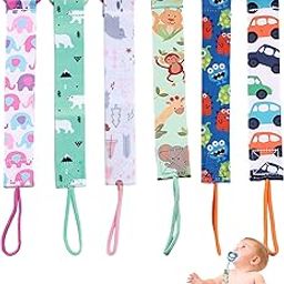 Pacifier Holder Chain for Baby, 6-Pack Baby Pacifier Clips with Secure Attachment, Preventing Pacifier Loss, Suitable for Home Use and Outdoor Travel, 16 * 6 * 4.5cm-image-50
