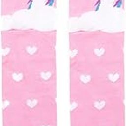 1 Pair Cute & Soft Fun Cartoon Animal Printed Funky Socks for Kids/Cute Animal Cartoon Print Lovely Combed Cotton High Knee Socks (3-8 Years)-image-93