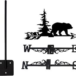 ARTISOUL® Polar Bear Weathervane Wind Direction Indicator Outdoor Roof Metal Wind Vane | Yard, Garden & Outdoor Living | Garden Decor | Weathervanes-image-33