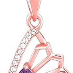 925 Silver Rose Gold Notre Dame Pendant With Link Chain| Necklace to Gift Women & Girls | With Certificate of Authenticity and 925 Stamp | 6 Months Warranty*-image-69