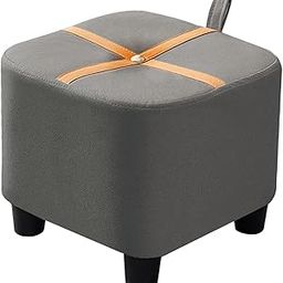 UJEAVETTE Small Stool Lightweight Doorstep Shoe Changing Stool for Entryway Hotel Home Gray-11
