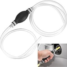 Fuel Syphon Transfer Pump, 2m Hand Siphon Fuel Pump with 8mm Fuel Line Hose for Car Gasoline/Fuel/Petrol/Gas/Liquid/Water Hand Transfer Pump-17