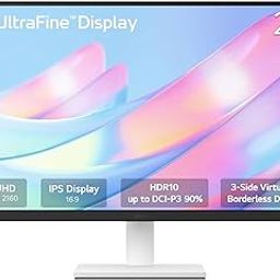 LG 27US500-W, 27 Inch Ultrafine Monitor, IPS, 4K UHD (3840x2160), 60Hz,HDR10 up to 90% DCI-P3 Color gamut, Borderless Design, Reader Mode, Flicker Safe, HDMI X 2, DisplayPort, Head Phone Out - White-picture-9