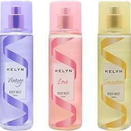 KELYN Refreshing Sparkling Scent For Women, Long Lasting Fragrance Perfume, Body Mist for Girls Instant Mood Lifter 200ml (Pack of 3)-image-10