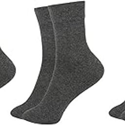 (Pack of 3 Pairs = 6 Socks Women Girls Cotton Ankle Length Socks-image-74