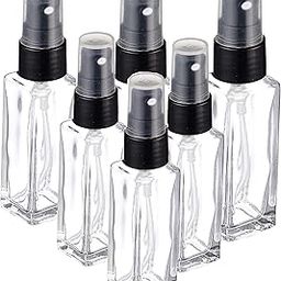 Pure Source India Travel Refillable Perfume Clear Glass Bottles with Spray Pump for Perfume Essential Oils Aromatic Water Blend 8 ML Set of 6 Pcs-15