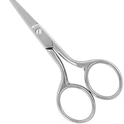 Eyebrow Scissors, Small Scissors for Hair, Eyebrows, Nose Hair, Beard, Eyelashes, Cuticle. Stainless Steel Fine Straight Tip Nose Hair Scissors 4.5 inch-image-8