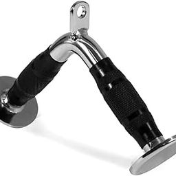 V handle (half grip) V Bar triceps pull down V shape press down bar commercial gym cable attachment with spring snap hook-17