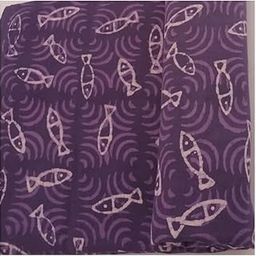 Gouraiya Women's Pure Cotton Handblock Printed Running Dress Material Fabric for Kurti/Kurta Top/Salwar Suit/Shirt/Skirt || PRECUT by Meters 44 Inch Width (Purple Fish, 4 Meter)-image-76