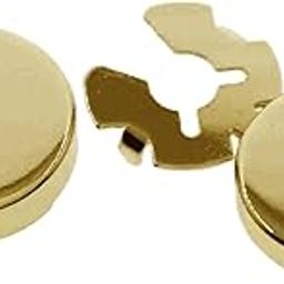 Round Men Cufflinks Cuff Button Covers Business Suit 2 Pieces Men Gift Gold Jewelry & Watches | Mens Jewelry | Cufflinks-image-2