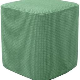 3xSquare Foot Rest Ottoman Covers Decorative Footstool Slipcover Green|Home & Garden | Furniture | Slipcovers|1 Piece Square Footstool Ottoman Cover(3 Pack)-image-10