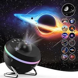 Flevo Galaxy Star Projector for Bedroom With Planetarium, Night Light, 4K Replaceable 13 HD Galaxy Discs, 360° Rotation, for Kids Christmas and Halloween-1