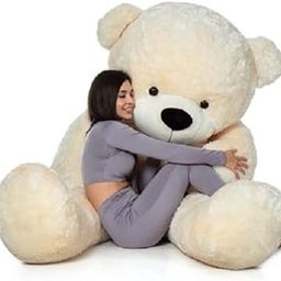 AVSHUB Soft Toy Teddy Bear 7 Feet for Girl Lovable Huggable Teddy Bear | Plushie Soft Toys for Kids | Plush Soft Toys for Baby Boys and Girls Kids - Teddy | Birthday & Valentine Gift (Cream)-picture-25