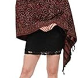 Viscose Woven Red Shawl Stole Scarf/297-34