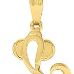 925 Sterling Silver Gold Plated Vinayak Hollow Silver Pendant for Men & Women With Cable Chain | Pure Silver Religious Locket for Good Health & Wealth-image-65