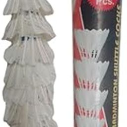 (Pack of 6 Pcs) White Feather Shuttlecocks (chidhi) for Kids & Adult/White Feather Badminton Shuttlecocks for Playing Indoor Outdoor Badminton Sports/Badminton Shuttlecocks for Playing-picture-11