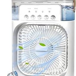 Lapras 𝟏𝟓 𝐘𝐞𝐚𝐫𝐬 𝐖𝐚𝐫𝐫𝐚𝐧𝐭𝐲 Compact Air Cooler with Evaporative Cooling System, LED Night Light, Quiet Performance, and Water Tank for Ice – Perfect for Desks, Bedrooms & Small Spaces.-picture-25