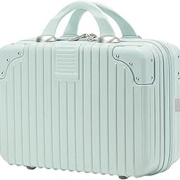SUNBEET Mini Hard Shell Hard Travel Luggage Makeup Case Small Portable Carrying Case Suitcase Organizer Makeup Storage Box for Women (B-Pista)-45