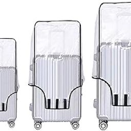 Transparent Protective Zipper PVC Dust Proof Suitcase Cover for Hard Body Luggage | Suitcase Trolley Bag Cover Combo of 3 (22" 26" 30")-picture-32